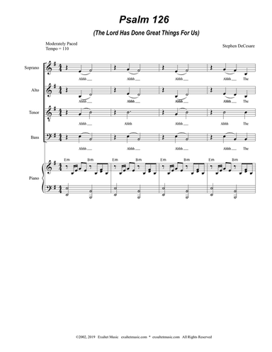 Psalm 126 (for SATB)