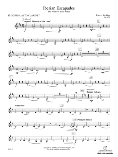 Iberian Escapades: (wp) E-flat Contrabass Clarinet