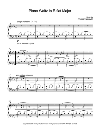 Piano Waltz in E-flat Major