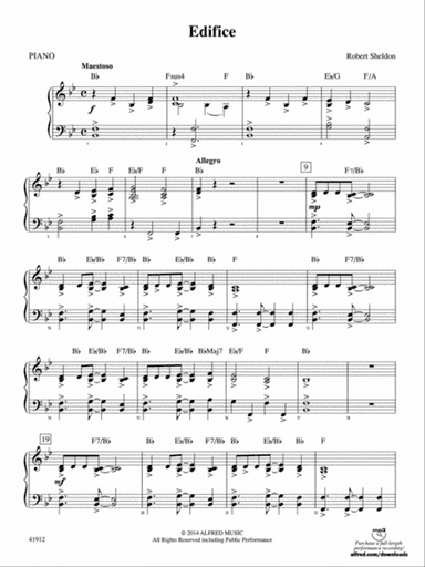 Edifice: Piano Accompaniment