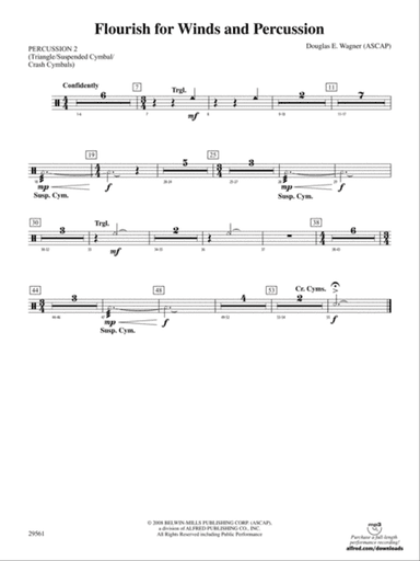 Flourish for Winds and Percussion: 2nd Percussion