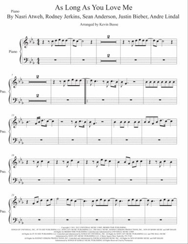 As Long As You Love Me