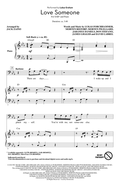 Love Someone (arr. Jack Zaino)