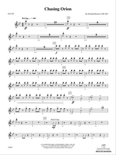 Chasing Orion: Flute