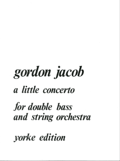 Little Concerto For Double Bass & String