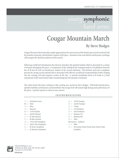 Cougar Mountain March: Score