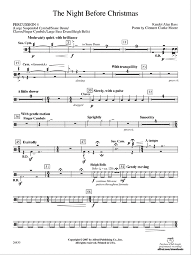 The Night Before Christmas: 4th Percussion