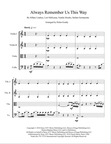 Always Remember Us This Way