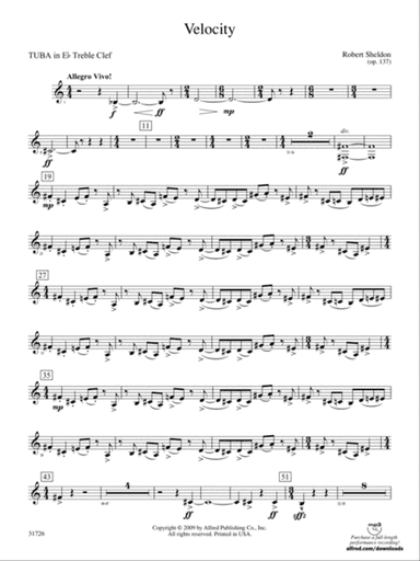 Velocity: (wp) E-flat Tuba T.C.