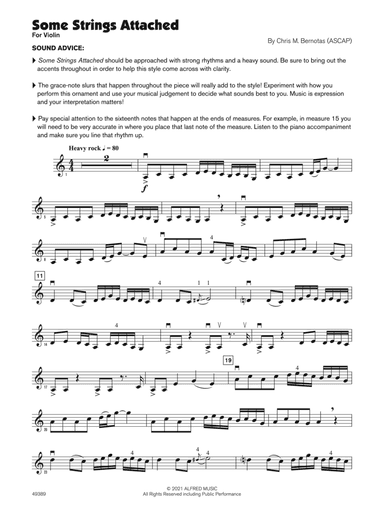Some Strings Attached (Sound Innovations Soloist, Violin)