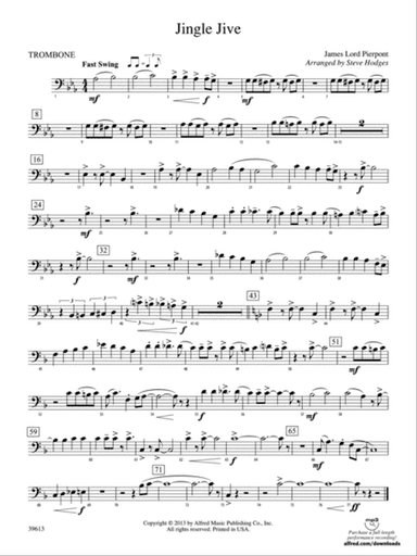Jingle Jive: 1st Trombone
