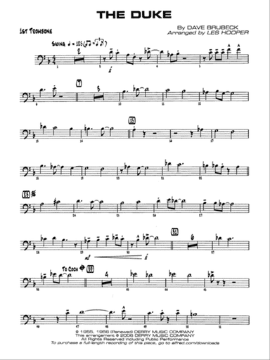 The Duke: 1st Trombone