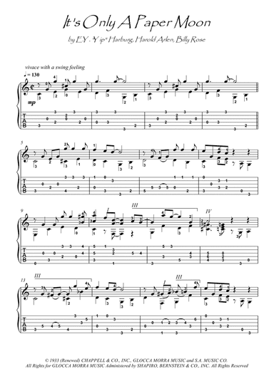 It's Only A Paper Moon