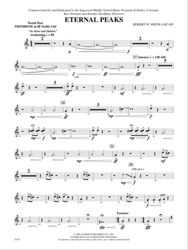 Eternal Peaks: (wp) Bb Trombone T.C.