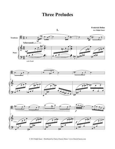 Three Preludes for Trombone and Piano