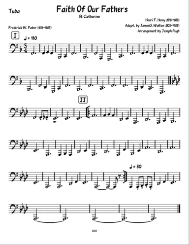 Faith Of Our Fathers (Brass Quintet)