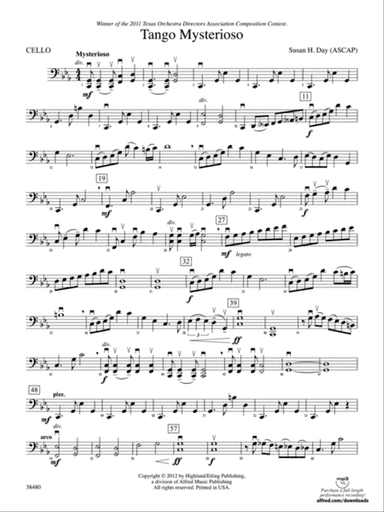 Tango Mysterioso: Cello