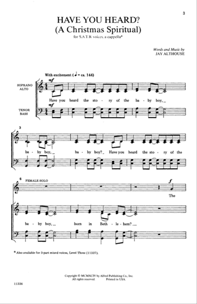 Have You Heard? (A Christmas Spiritual)