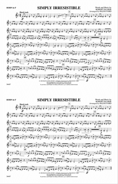 Simply Irresistible: 1st F Horn