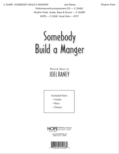 Somebody Build a Manger
