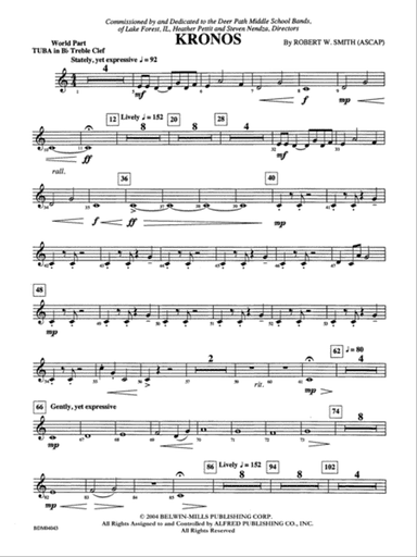 Kronos: (wp) B-flat Tuba T.C.