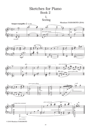 Sketches for piano No.2 (4 pieces)