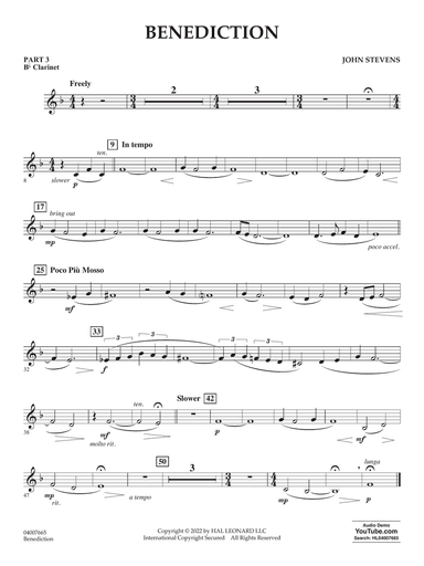 Benediction - Pt.3 - Bb Clarinet