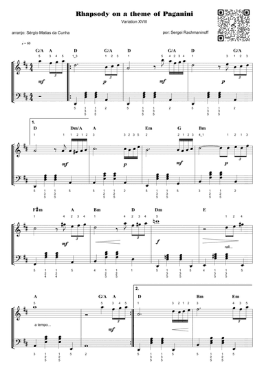 Rhapsody on a theme of Paganini