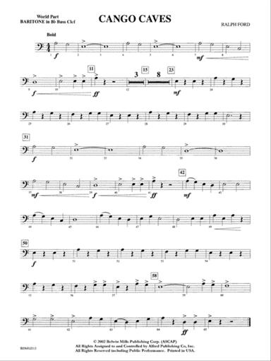 Cango Caves: WP B-flat Baritone B.C.