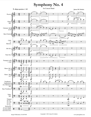 Guthrie: Symphony No. 4 for Concert Band