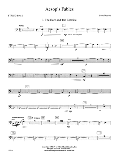 Aesop's Fables: String Bass