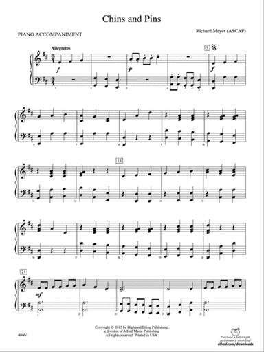 Chins and Pins: Piano Accompaniment