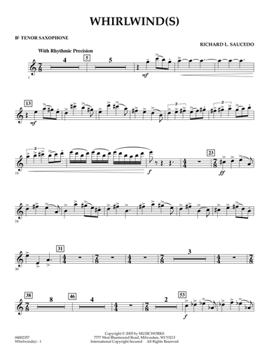 Whirlwind(s) - Bb Tenor Saxophone