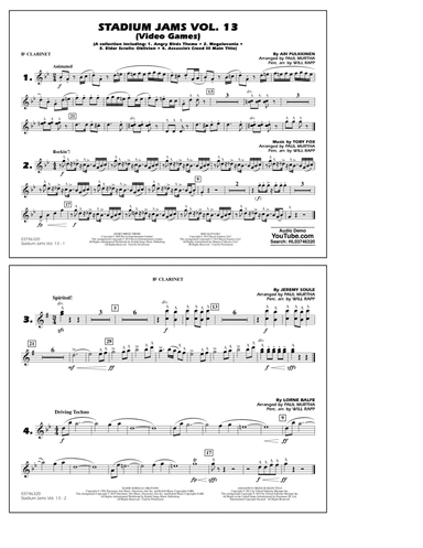Stadium Jams Volume 13 (Video Games) - Bb Clarinet