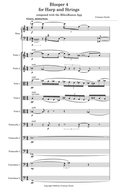 Blooper 4 for Harp and Strings