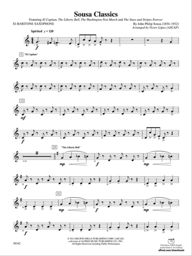 Sousa Classics: E-flat Baritone Saxophone