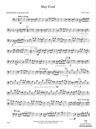Stay Cool: (wp) B-flat Baritone B.C.