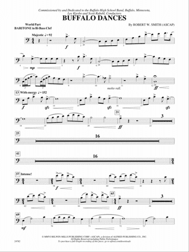 Buffalo Dances: (wp) B-flat Baritone B.C.