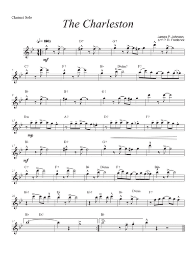 Tha Charleston (Clarinet Solo)