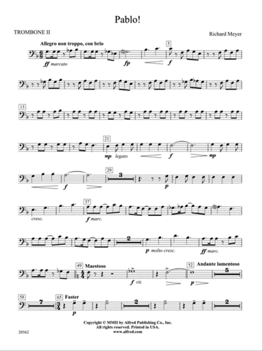 Pablo!: 2nd Trombone