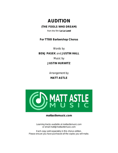 Audition (the Fools Who Dream)