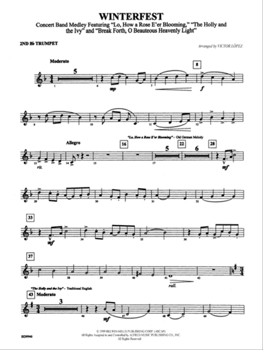 Winterfest: 2nd B-flat Trumpet
