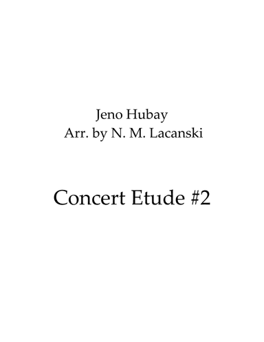 Concert Etude #2