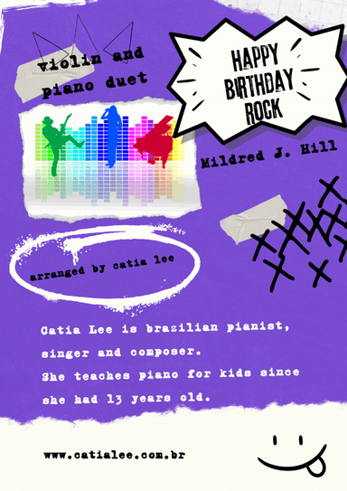 Happy Birthday Rock - Violin and piano E major
