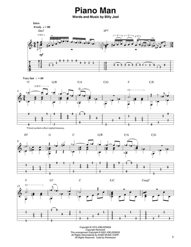 Piano Man (arr. Ben Pila)