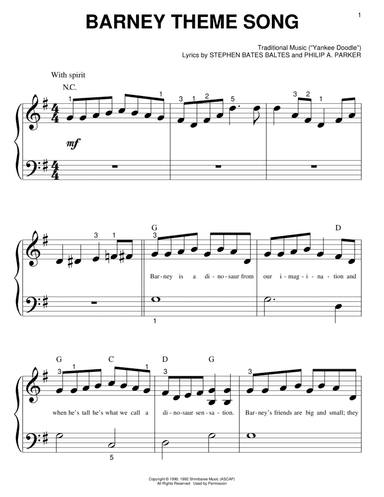 Barney Theme Song (from Barney)
