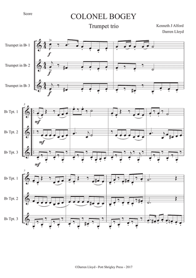 Colonel Bogey - Trumpet Trio
