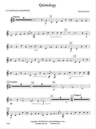 Quintology: E-flat Baritone Saxophone