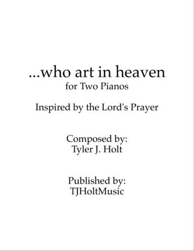 ...who art in heaven, Op. 3