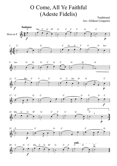 O Come, All Ye Faithful (Adeste Fidelis)